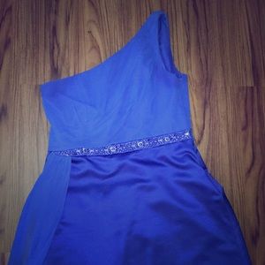 David’s Bridal Royal Blue Gown